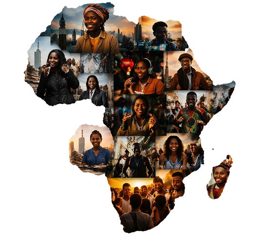 Africa map collage — ONE54 54 Nations